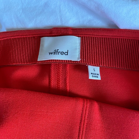 Red Aritzia Wilfred Midi Bodycon Skirt - Picture 3 of 5